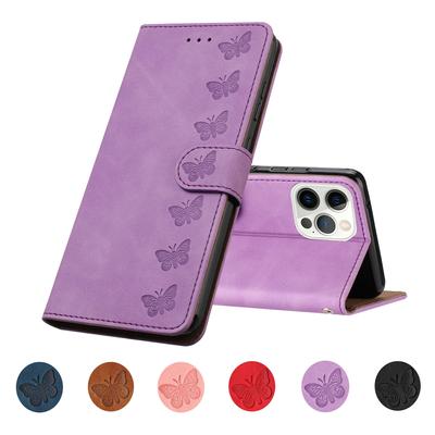 Husă portofel pentru telefon Flip Iphon 14 pentru Coque Iphone 14 13 12 11 Pro Max X Xs Xr 6 7 8 Plus 12pro Huse Husă din piele Fluture