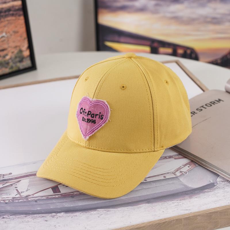 Neuer Hut für Damen, Herbst- und Winter-Hardtop-Baseballkappe, modisch und modisch, Sonnenschutzhut, Liebe