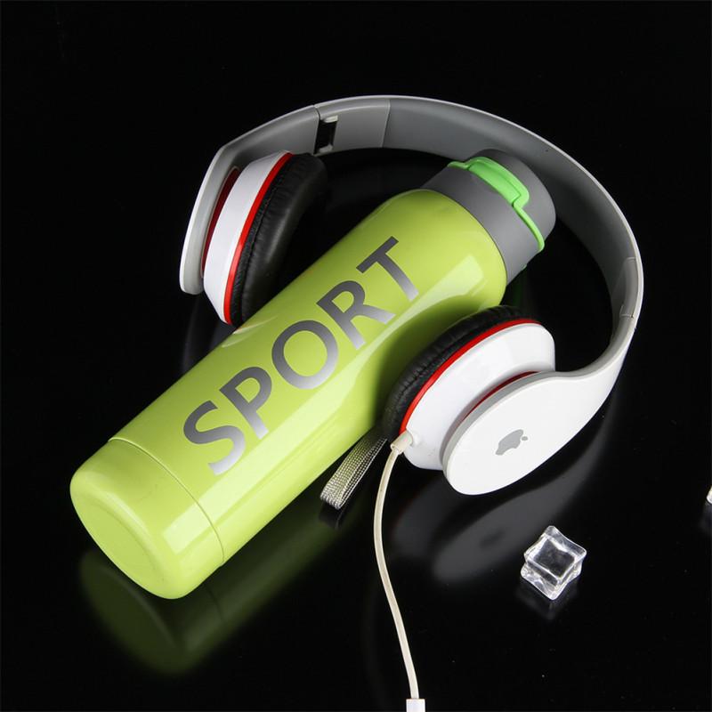 500ml Buitensport Waterbeker 304 Roestvrij Staal Draagbare Rietje Thermosbeker Fiets Waterfles