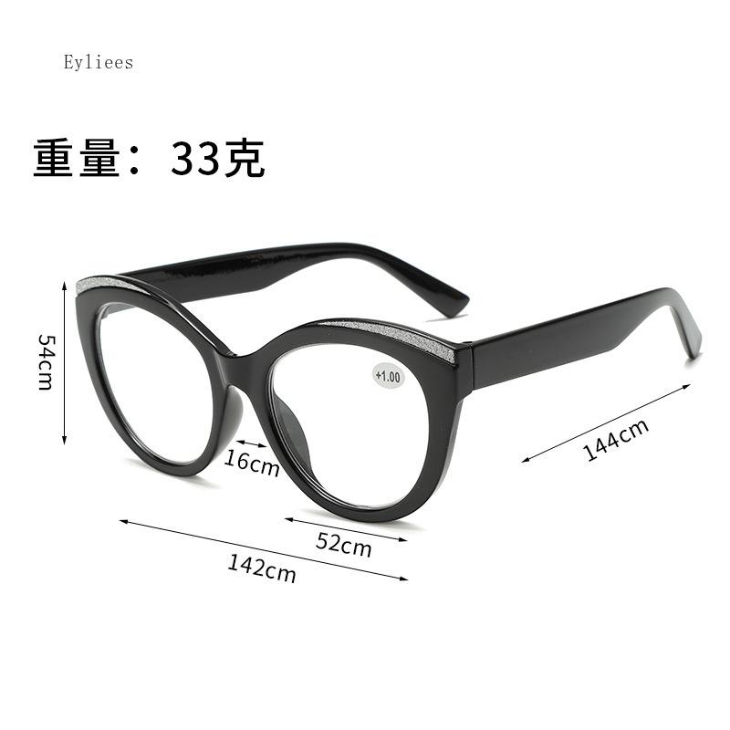 Eleganti Occhiali da Lettura con Montatura Rotonda per Donna Anti Luce Blu Alta Qualità Occhiali per Lontano Occhiali di Lusso Designer Europeo