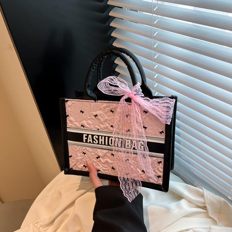 

Сумка Darong женская новая 2025 модная сумка через плечо летняя модная сумка-тоут, ставшая хитом в интернете, сумка для通勤 розовый