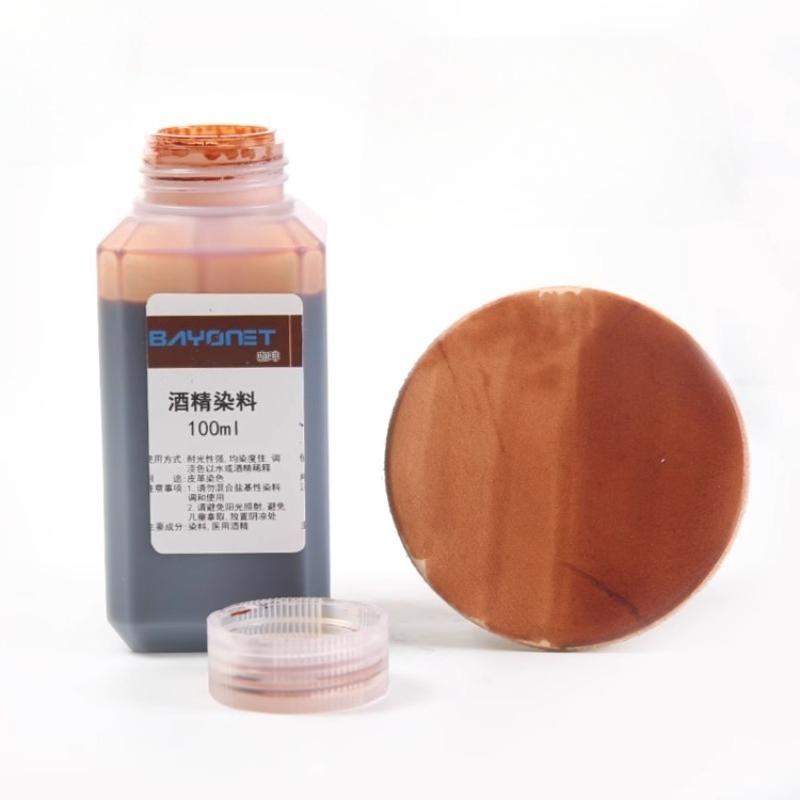 DIY Leather Alcohol Dye Leather Carving Alcohol Dye 100ml/ Be Used for Color Restoration Can Be Diluted Color-changing Agent