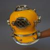 Yellow US Navy Mark V Deep Sea Divers Diving Helmet Set  Nautical Decor