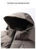 Men's Winter Hooded Down Jacket - Fashionable, Casual, Warm, Thick Windbreaker with White Duck Down Filling