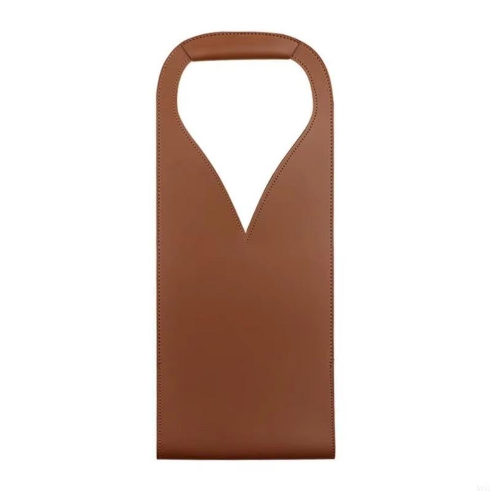 Waterproof Wine Tote Sturdy Handle Champagne Carrier Reusable Leather Wine Carrier  Wine Tasting