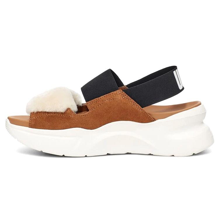 (WMNS) UGG other Sports sandals Chestnut Brown Black White Women s 1119771-CHE EU 39