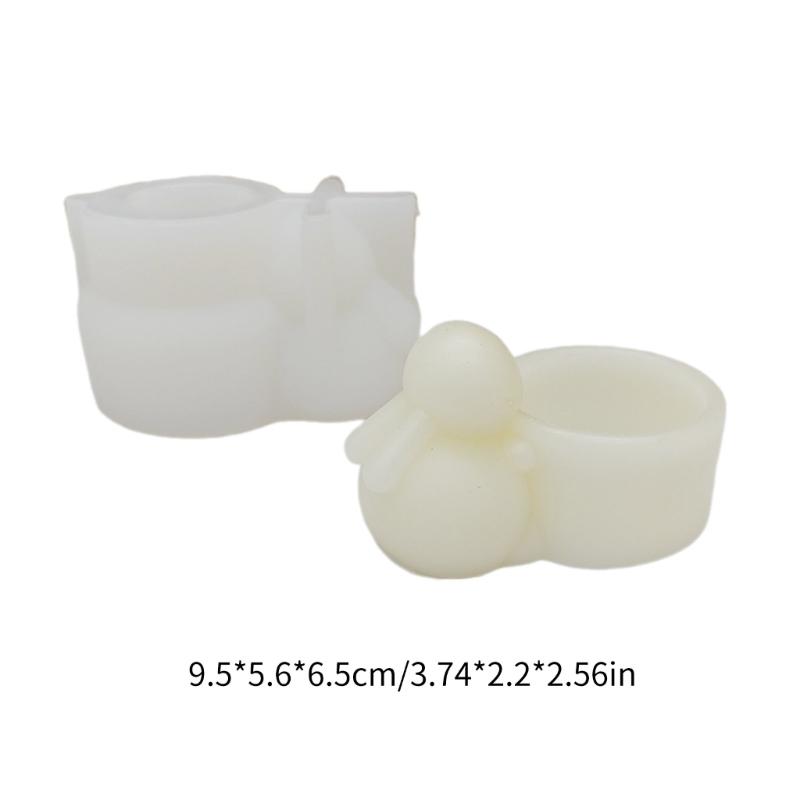 Cartoon  Candlestick Silicone Mold Candle Holder Mold  Table Ornament Tool Plaster Making Supplies stick