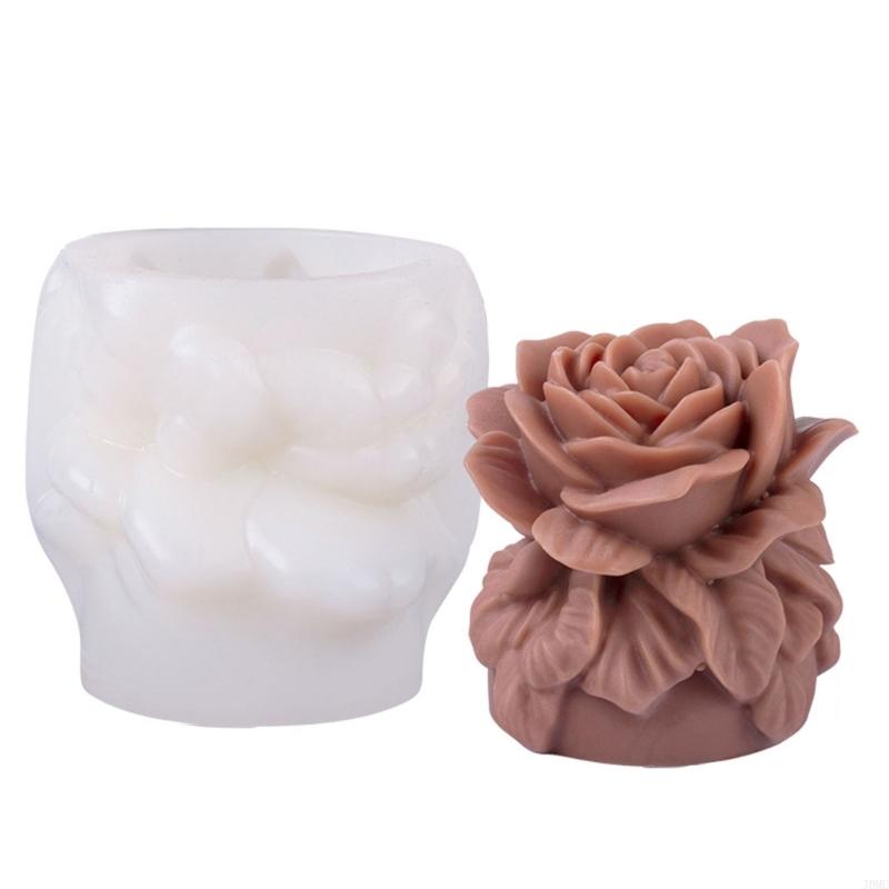 Flower Molds Rose Casting Molds Silicone Mould Plasters Molds Epoxy Resin Molds for Home Decoration J0MC