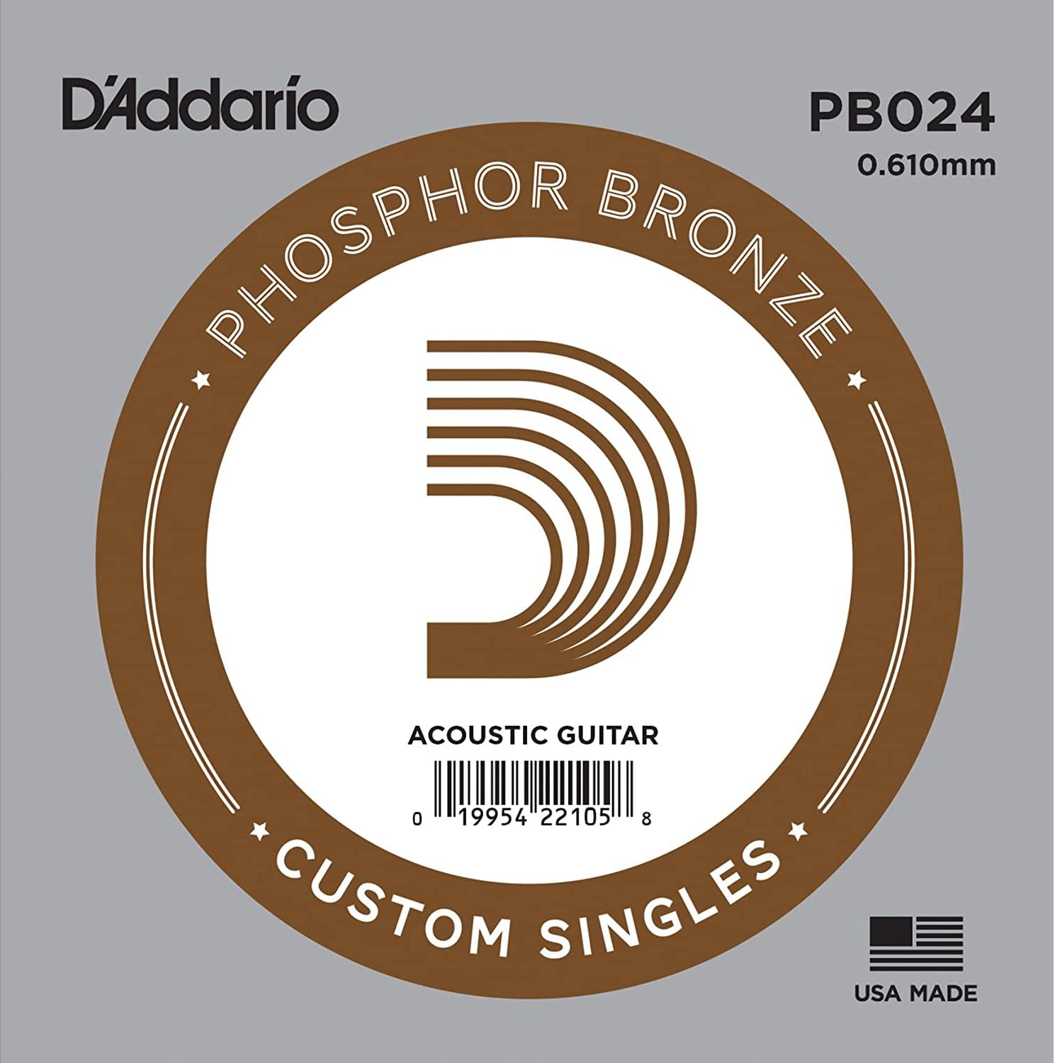 

Rose Strings for Acoustic Guitar Phosphor Bronze PB024 Set of 10 D Addario .024 []