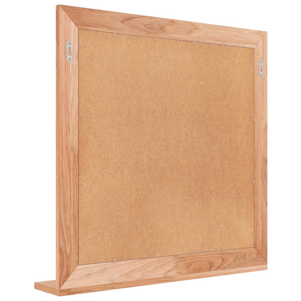 Wall Mirror 55x55 cm Solid Walnut Wood