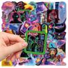 50 Cyberpunk Laser Stickers for Suitcases, Laptops, Guitars, Skateboards - DIY Decoration Set