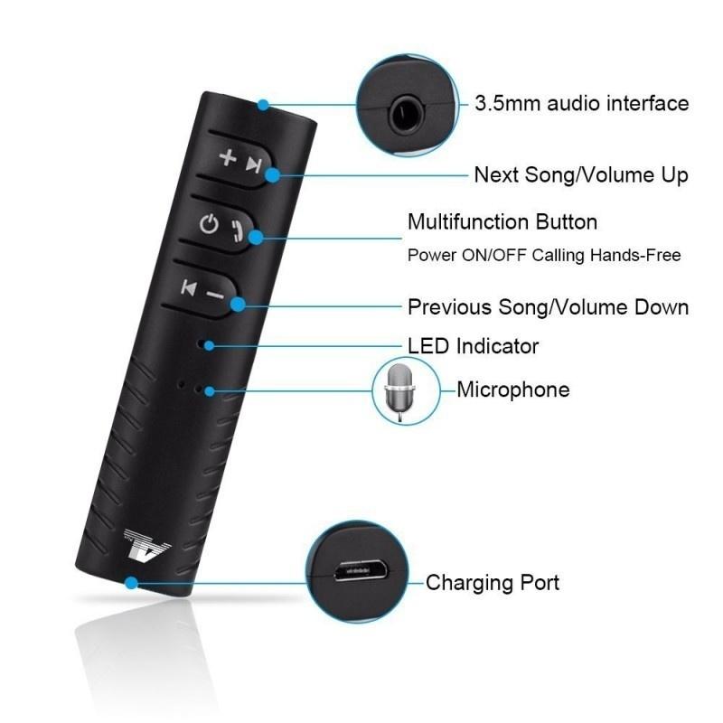 Bluetooth 4.1 Receiver Portable Wireless Bluetooth Car Adapter & Hands-Free Car Kit Music Adapter