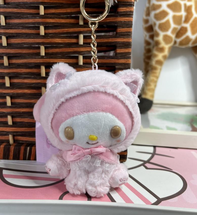Kuromi Sitting Plush: Cat Demon Cosplay My Melody & Dog Charm