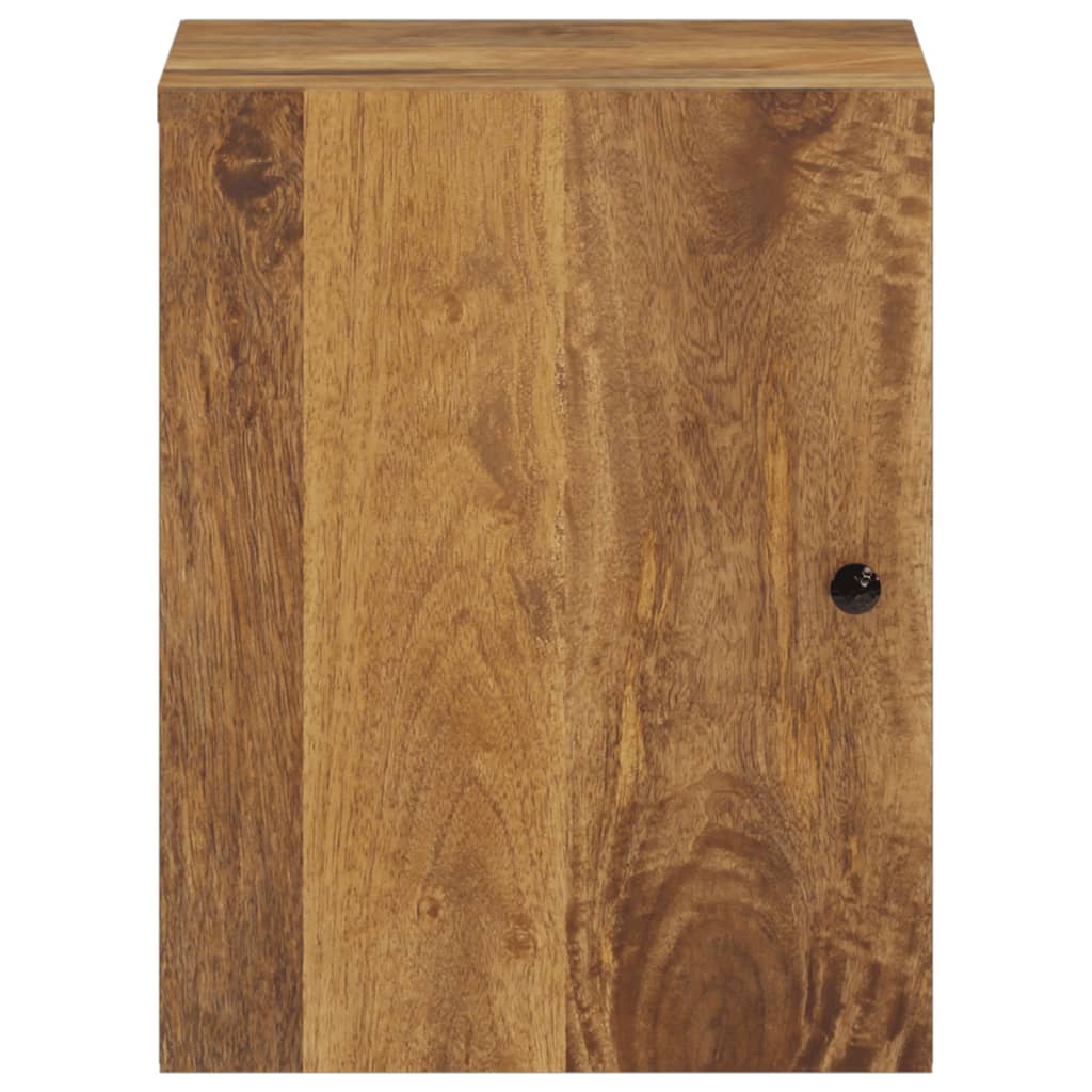 Bathroom Wall Cabinet 38x33x48 Cm Solid Mango Wood
