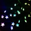 Solar Star String Lights Outdoor Waterproof Plug Free Christmas LED Garden Decorative Lights