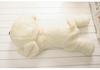 Smiling White Puppy Plush Toy - Cute Fluffy Dog for Car Decoration or Birthday Gift