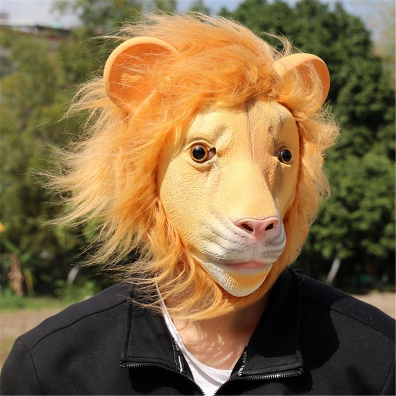 Halloween Dress Up Mask Full Head Animal Cosplay Mask for Women Man Halloween Dress Up Cosplay Carnivals