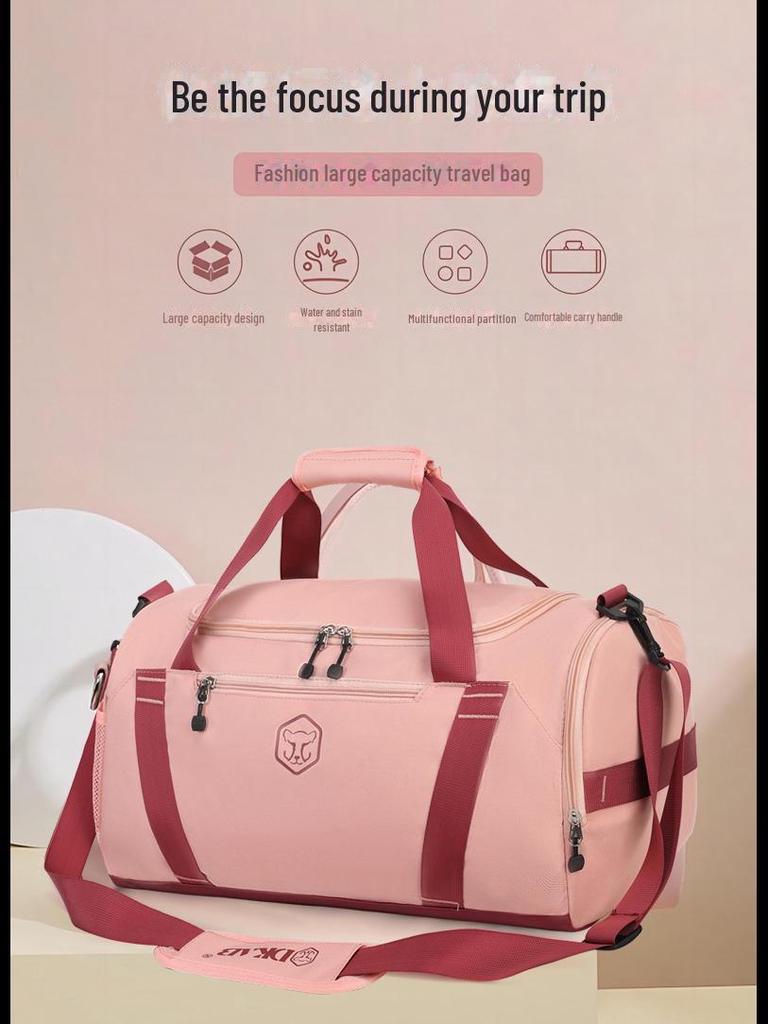 Unisex Crossbody Travel Bag: Sports & Fitness Dry/Wet Separation, Ideal for Business Trips & Storage.