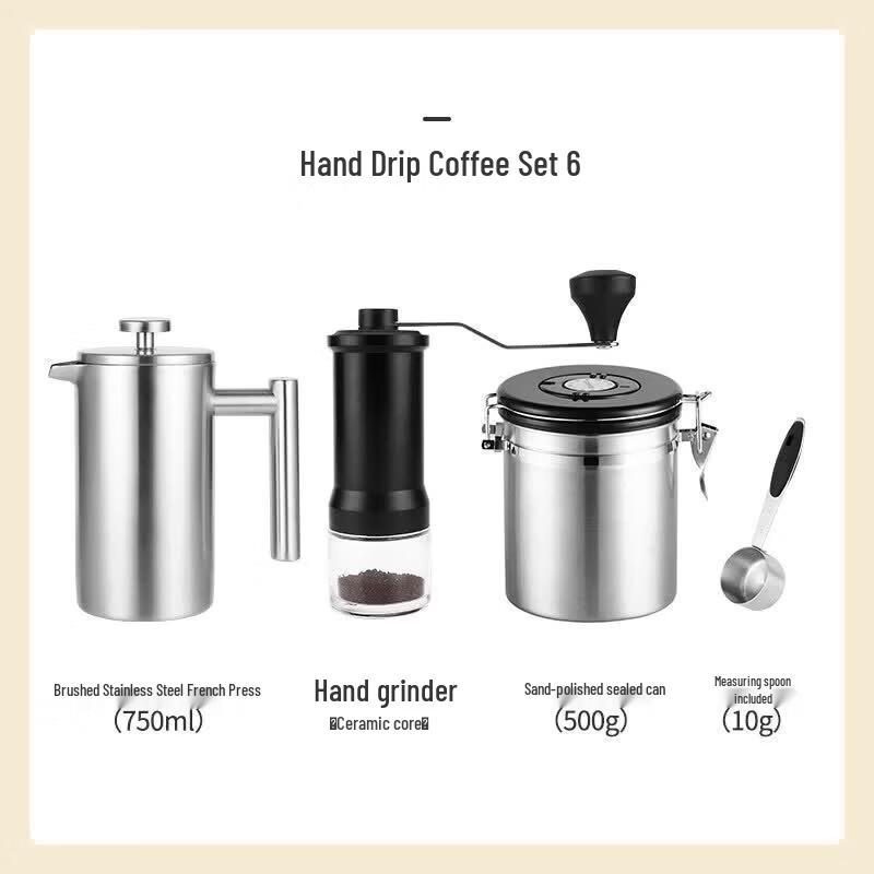Qiwei 750ML Double-Layer Stainless Steel French Press