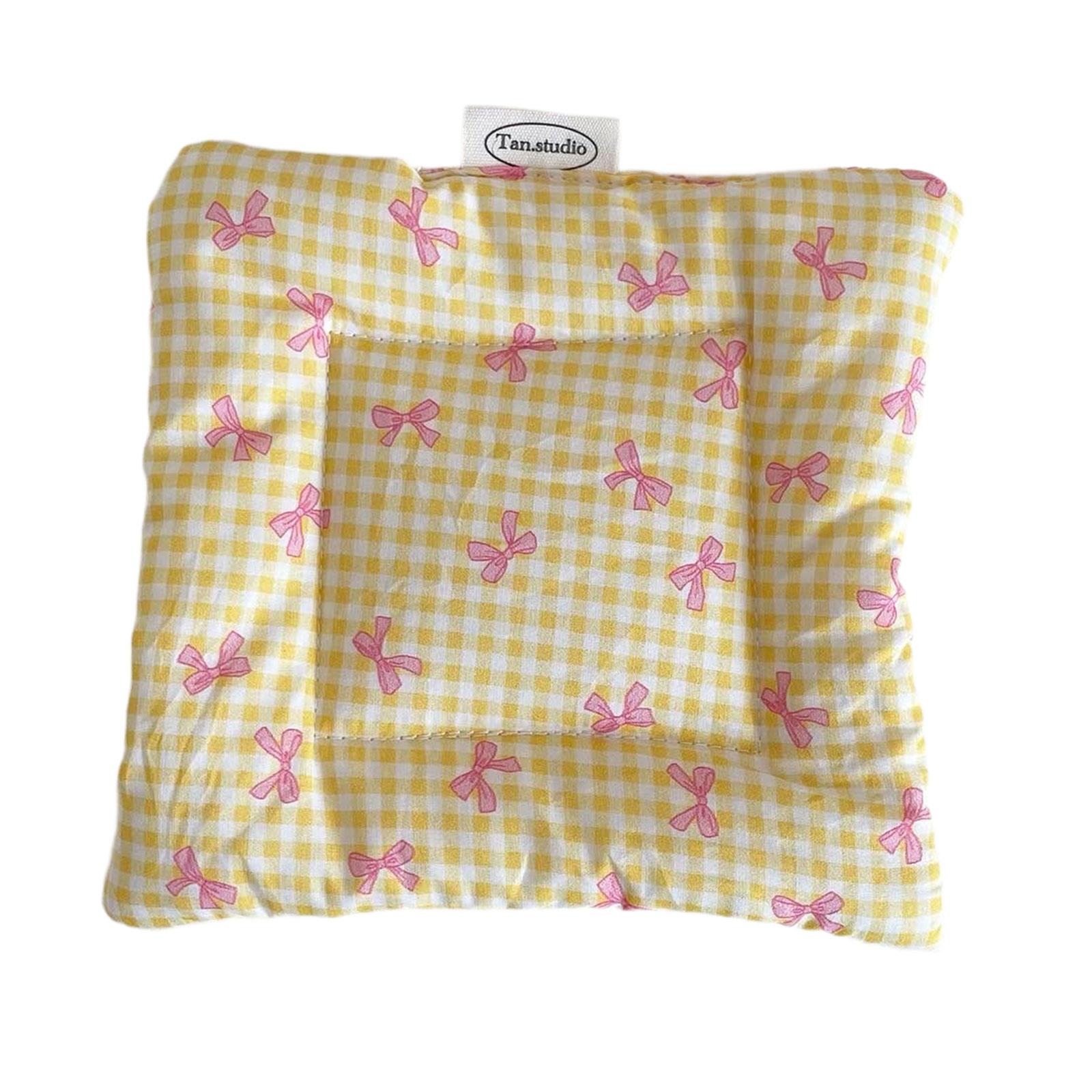 

Подставка под стакан с принтом в виде бабочки и узла в клетку 15 см x 15 см, модная подставка под горячее для апартаментов, отелей, домашнего декора, кафе, ресторанов жёлтый