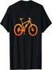 Minimalistisches Mountainbike-Grafikdesign, Radsport-Liebhaber Herren Damen T-Shirt