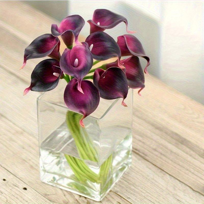 10pcs Realistic Touch Artificial Calla Lilies Latex Flowers DIY Wedding Bouquet Party Home Decoration Artificial Flowers