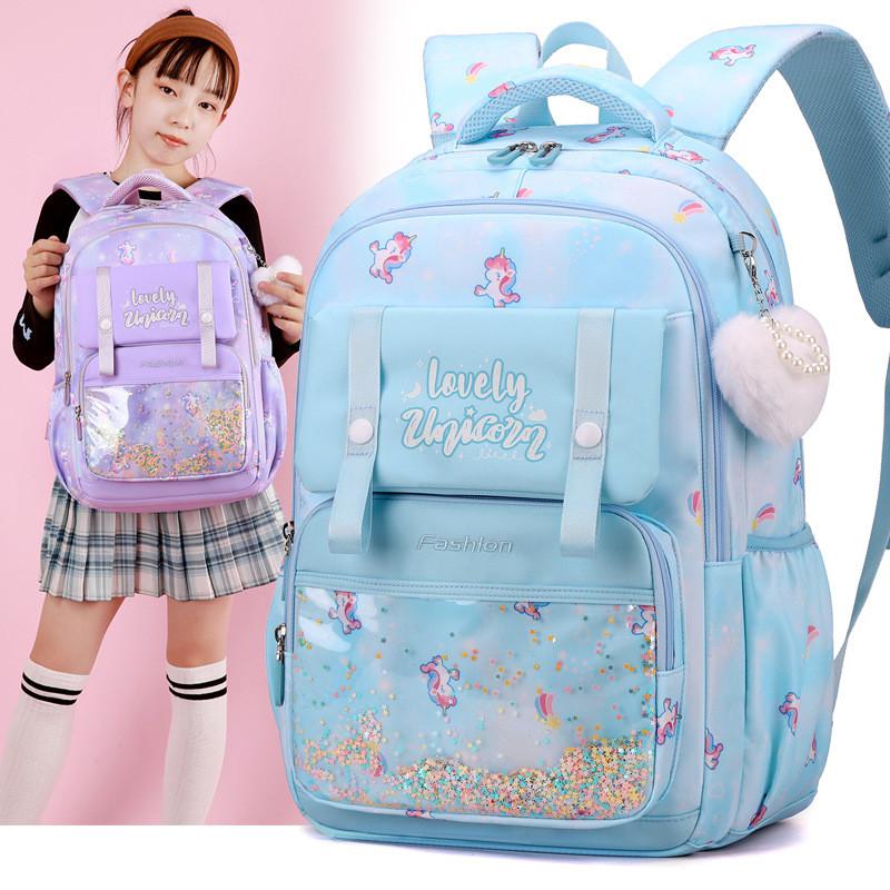 With Backpack Childrens Star Sequin Unicorn And Letter Print For School Daily