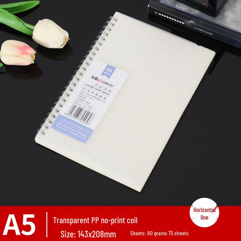 Portable B5A5 Detachable Coil-Bound Notebook for High School Students A5