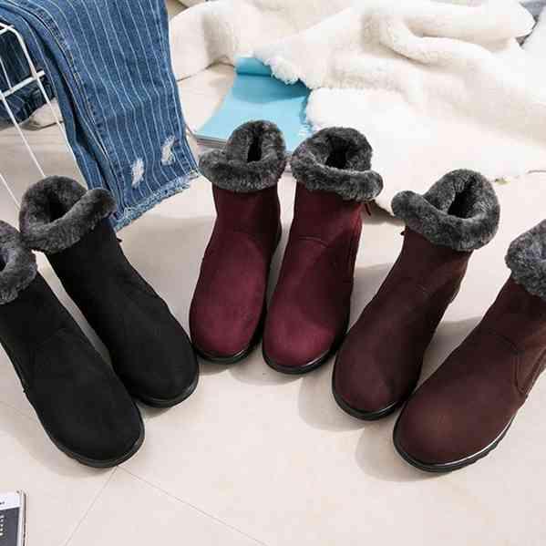 Winter Middle-aged and Elderly Thick Cloth Shoes Warm Snow Boots Large Size Cotton Boots