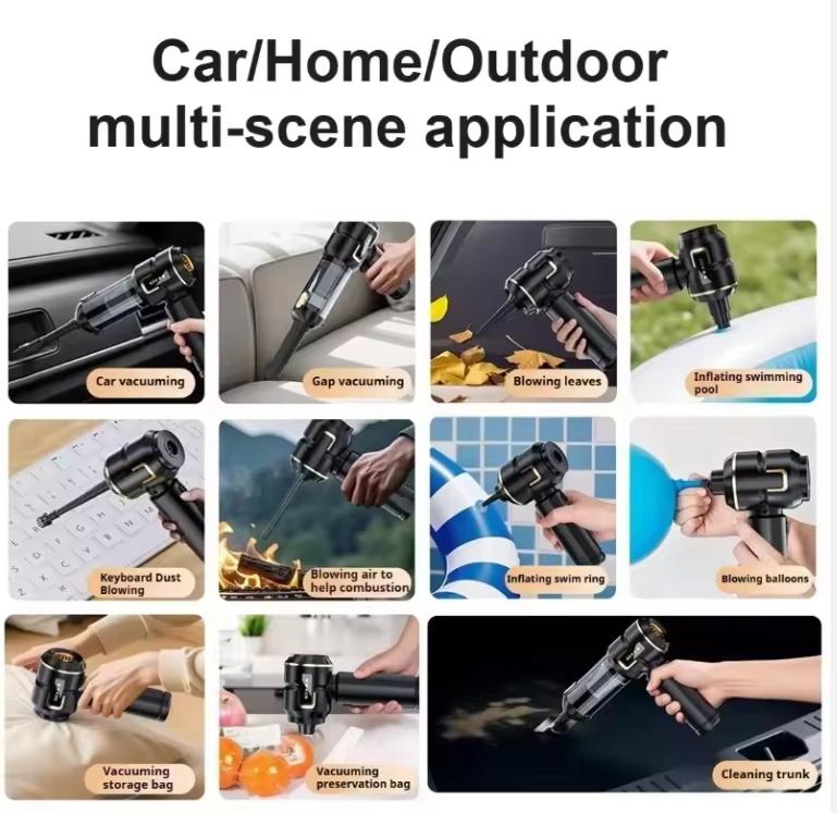 Portable Car Vacuum Cleaner New 998000PA Mini Car Vacuum Cleaner Cordless Powerful for Home Handheld Blower for Car Clean