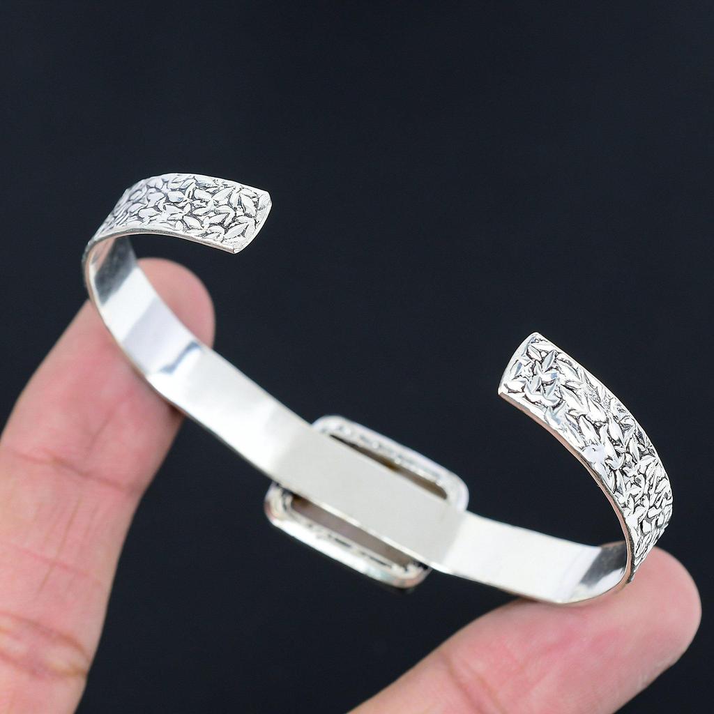 Sisters Day Deal Natural Pink Opal 925 Sterling Silver Wife New Bangle Bracelet