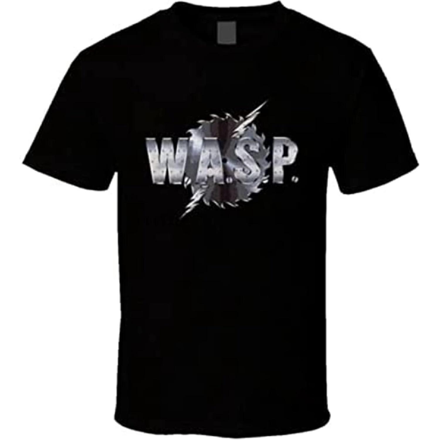 Wasp Heavy Metal Rock Music T-Shirt Printed Tee Black Mens Top Shirt XXXXXL разноцветный