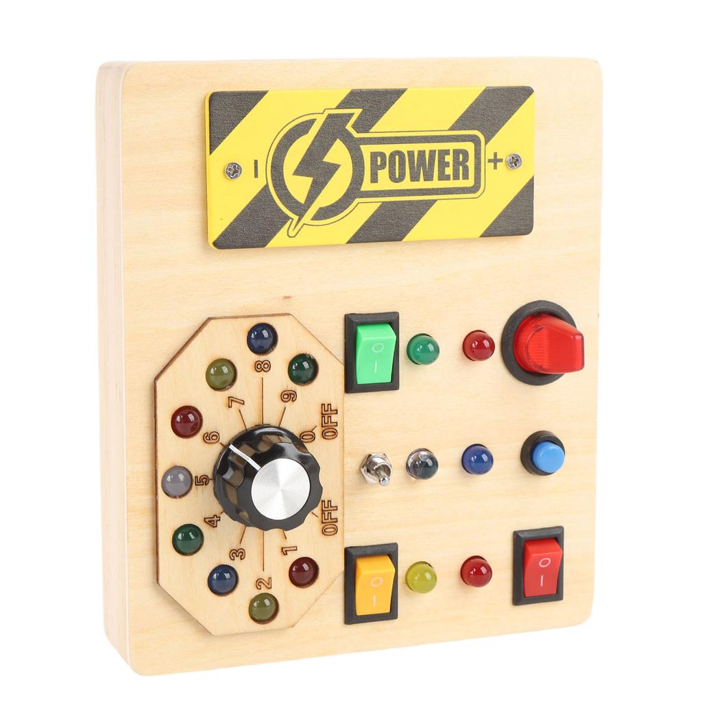 Placă senzorială din lemn Jucărie cu întrerupătoare Placă de activități senzoriale Jucărie educativă pentru învățare timpurie pentru 2-6 ani