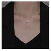 Women's S925 Sterling Silver Pearl Tassel Necklace - Elegant Luxury Clavicle Chain