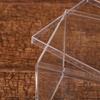 Square Cube 4pcs Clear Acrylic Storage Boxes Organizer Containers