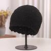 Hat Women's Autumn and Winter Thickened Beret Handmade Knitted Hat Wool Beret Sweet Baotou Hat Women's Autumn and Winter
