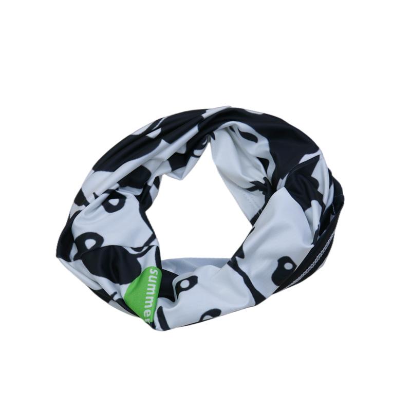 Giant Panda Ice Silk Sun Protection Face Mask - Quick-Drying Neck Gaiter for Men & Women