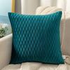 Dekorativní povlaky na polštáře 18 x 18 palců do obývacího pokoje Rozkládací pohovka, měkké pruhované čtvercové pouzdro na polštář Sada 2 kusů