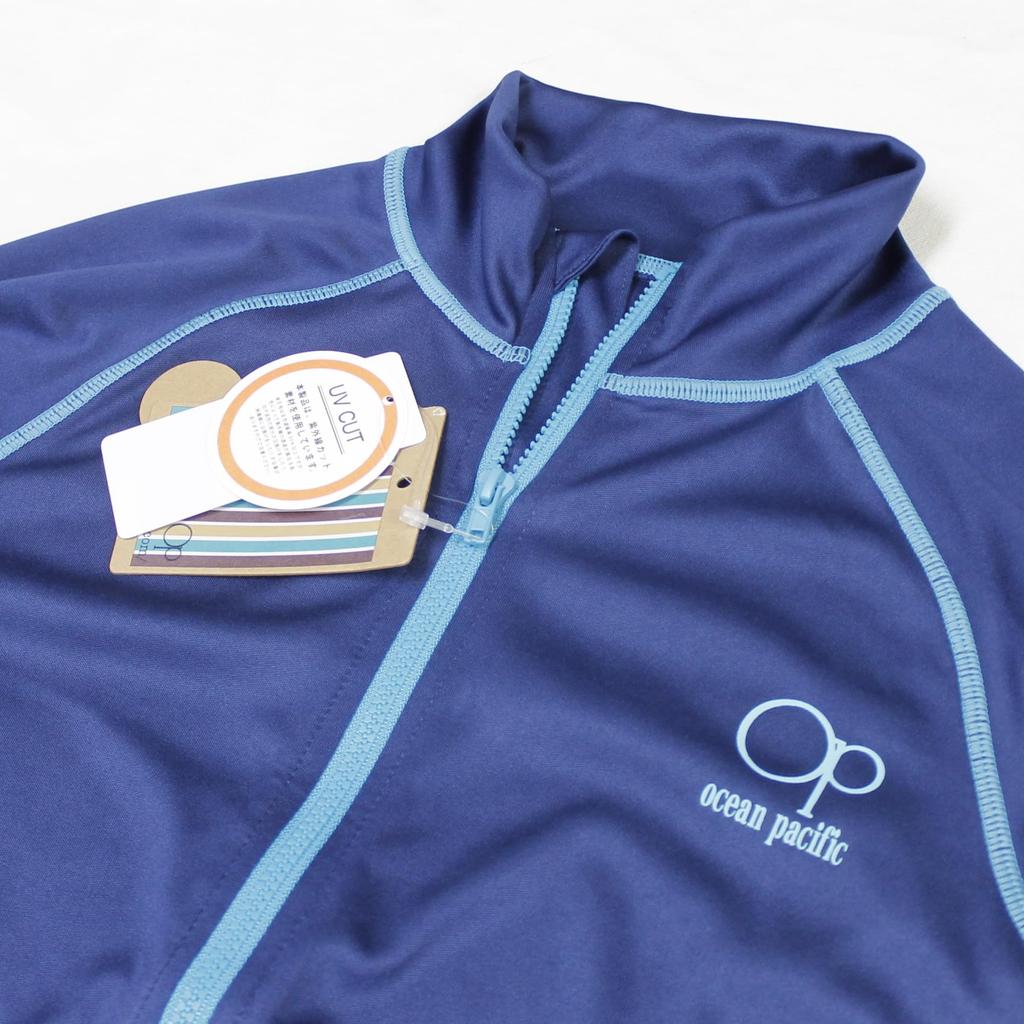 [Yu-Packet] 2025SS Children's OP Rash Guard UV RASH 569430-S: Authentic Japanese Product/Junior/Kids/OP/Ocean Pacific/Surf/Long Sleeve_150_NVY