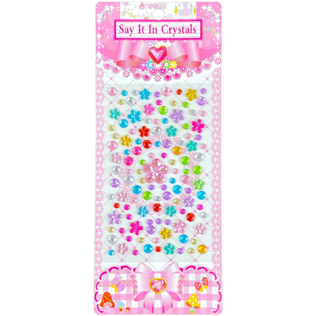 Children's 3D Princess Cartoon Diamond Gem Stickers - Cute Acrylic Crystal Toys