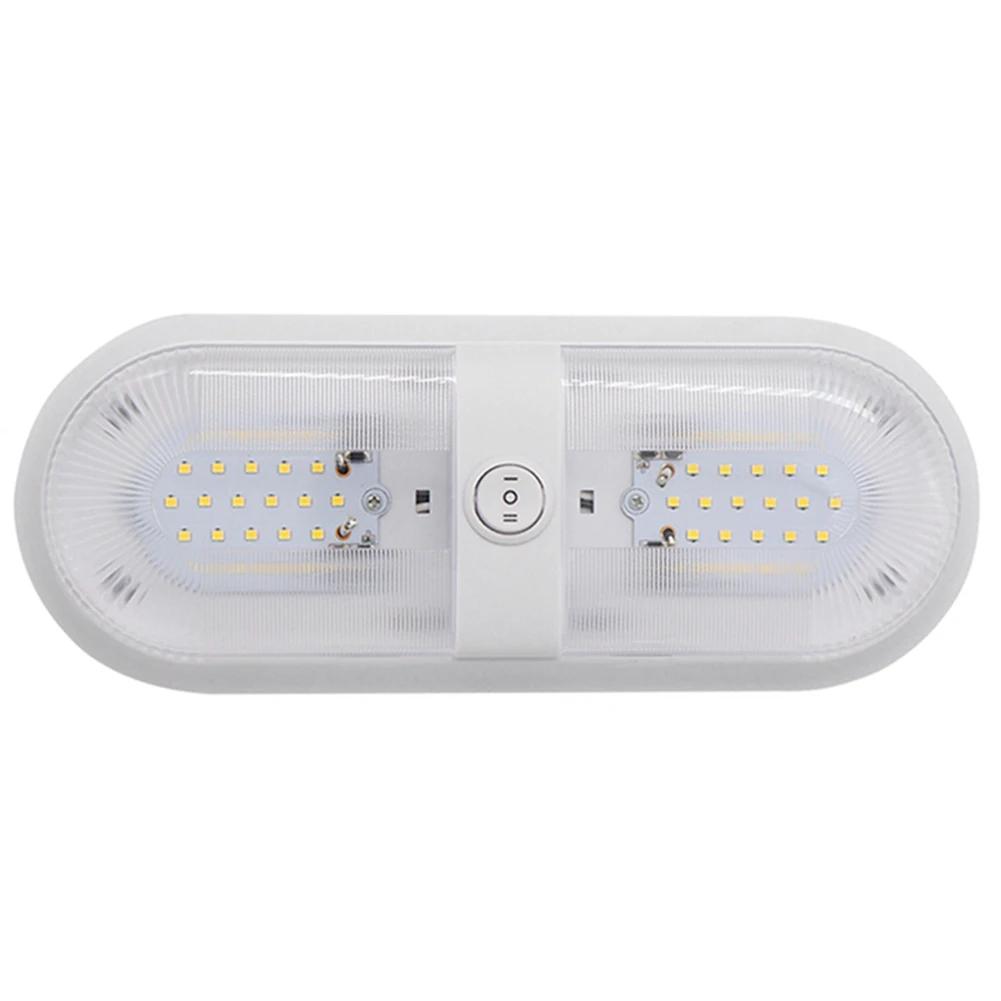 12V 24/48 LED Ceiling Lamp Dome Light with Switch Caravan Accessories for RV Marine Boat Yacht Camping Car Motorhome Trailer
