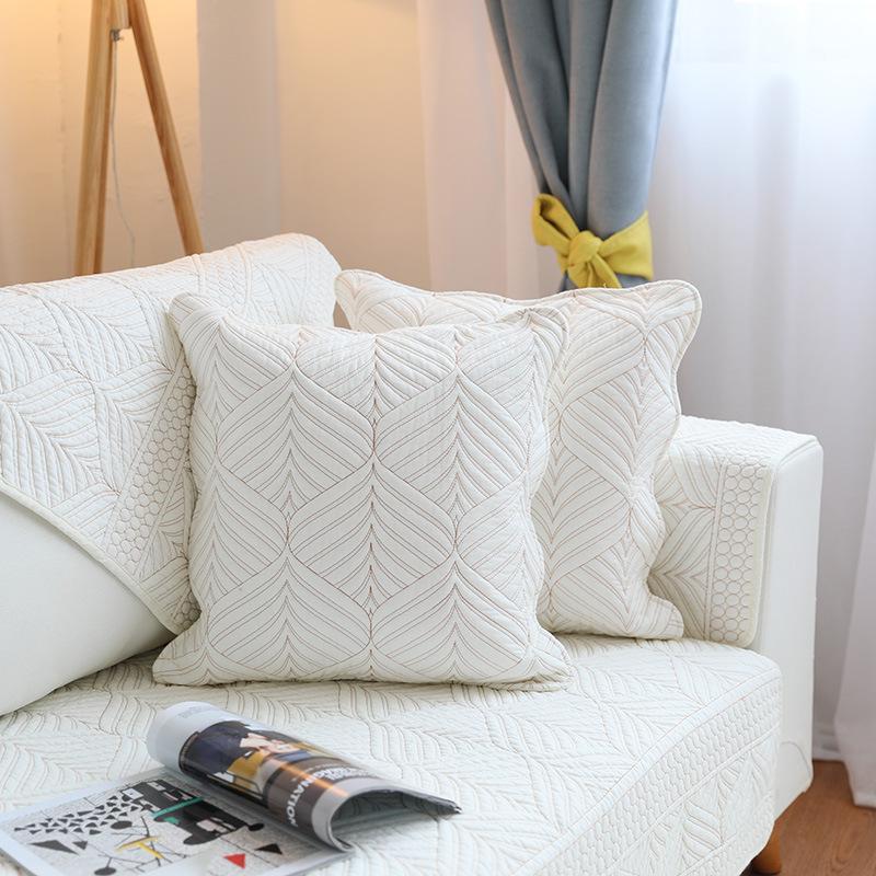 Summer Pure Cotton Sofa Cushion Fabric European Style Sofa Towel Slipcover Combination Non-Slip Simple Modern Four Seasons