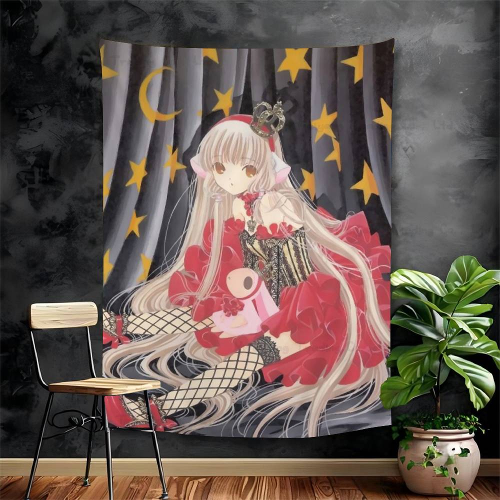 Anime Chobits Classic Printed Large Wall Tapestry Art Science Fiction Room Home Decor Decor Blanket