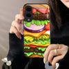 Super Burger Schutz Hülle Exquisite High-End Handyhülle Glas Handyhülle für Samsung Galaxy S26 S25 S24 S23 S22 S21 FE, Ultra, Plus