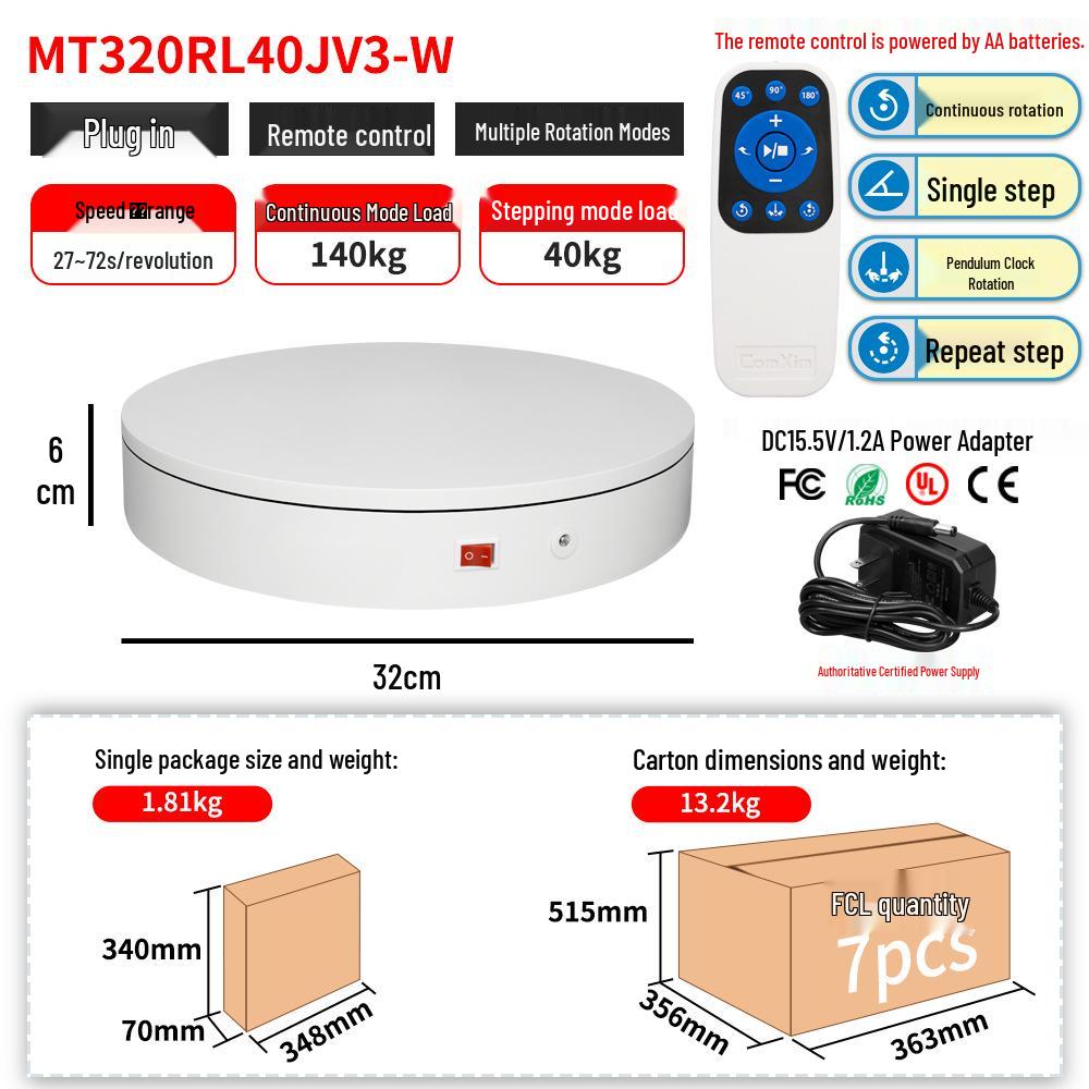 Remote-Controlled Rotating Display Stand for Photography and Jewelry