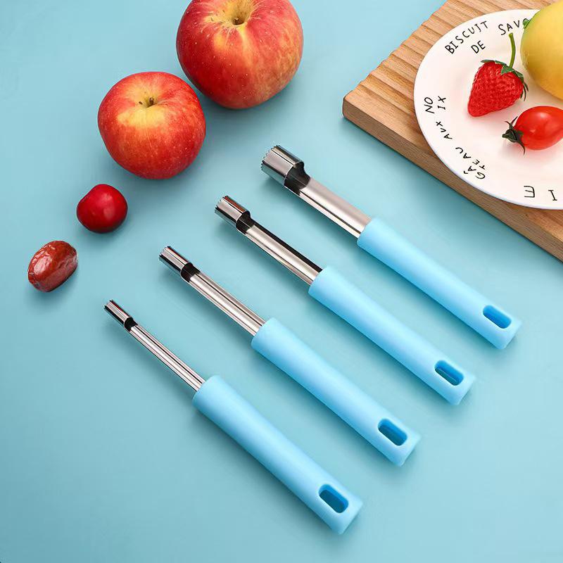 1 ks Nerezový odpeckovač ovoce Datle Třešně Hrušky Odpeckovač Odstraňovač Semínek Ovoce Kráječ Nůž Nástroje na Ovoce a Zeleninu