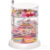 Rotating Multi-Layer Jewelry & Hair Accessory Organizer - Transparent, Anti-Oxidation Princess Storage Box