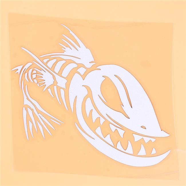 Car Body Stickers Shark Skeleton Motorcycle Decors Fish Bone Auto Decoration Vinyl Film Car Sticker
