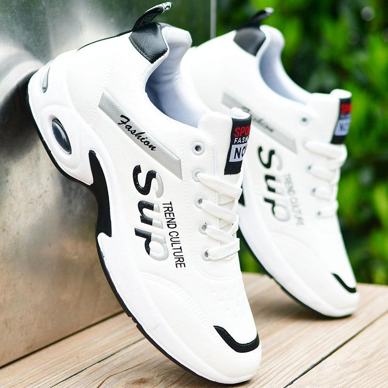 

Sneakers men s autumn new trendy shoes men s non-slip student shoes white leather running men s shoes board shoes 38