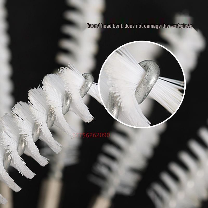 Electric Hex Shank Copper Wire Brush for Deburring, Rust Removal, Grinding, and Polishing